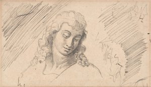 Estudio de la cabeza de un joven de George Romney